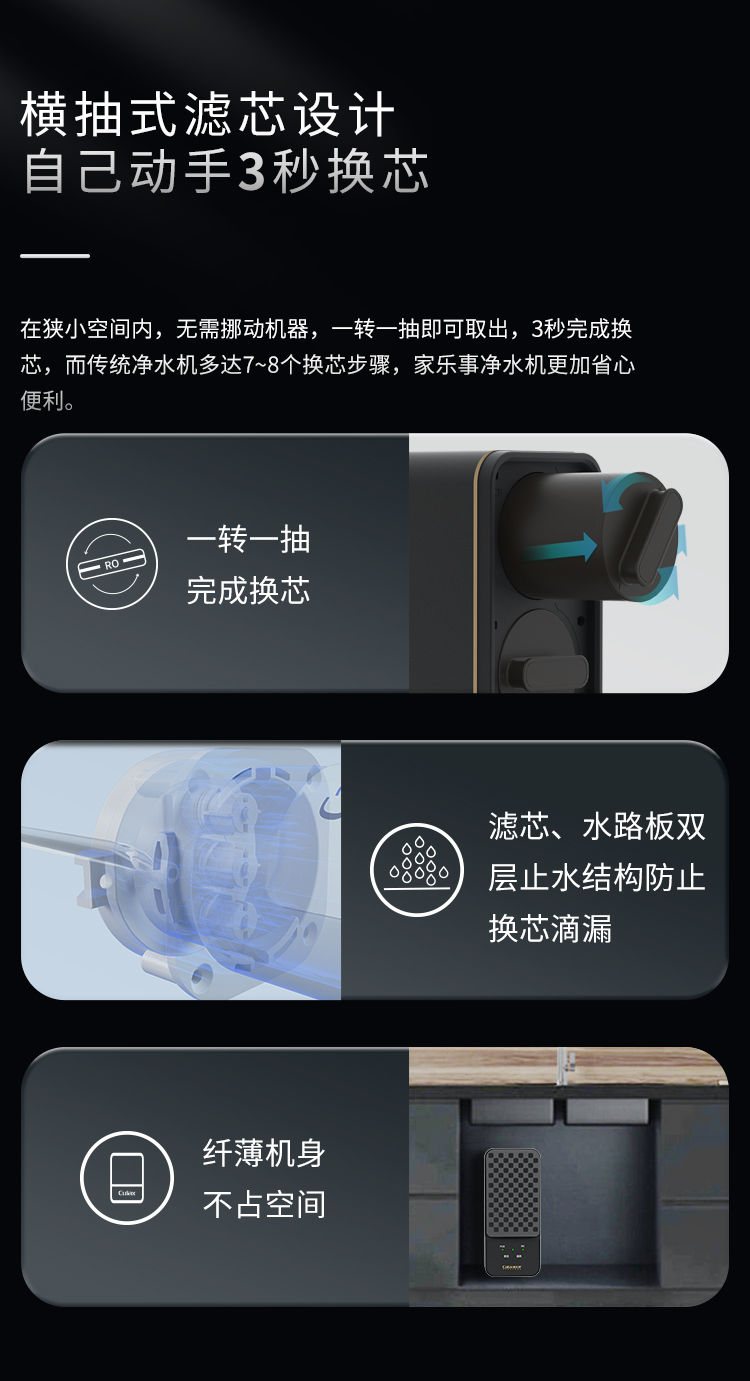 家樂事G1012凈水器（普通龍頭版）產品介紹